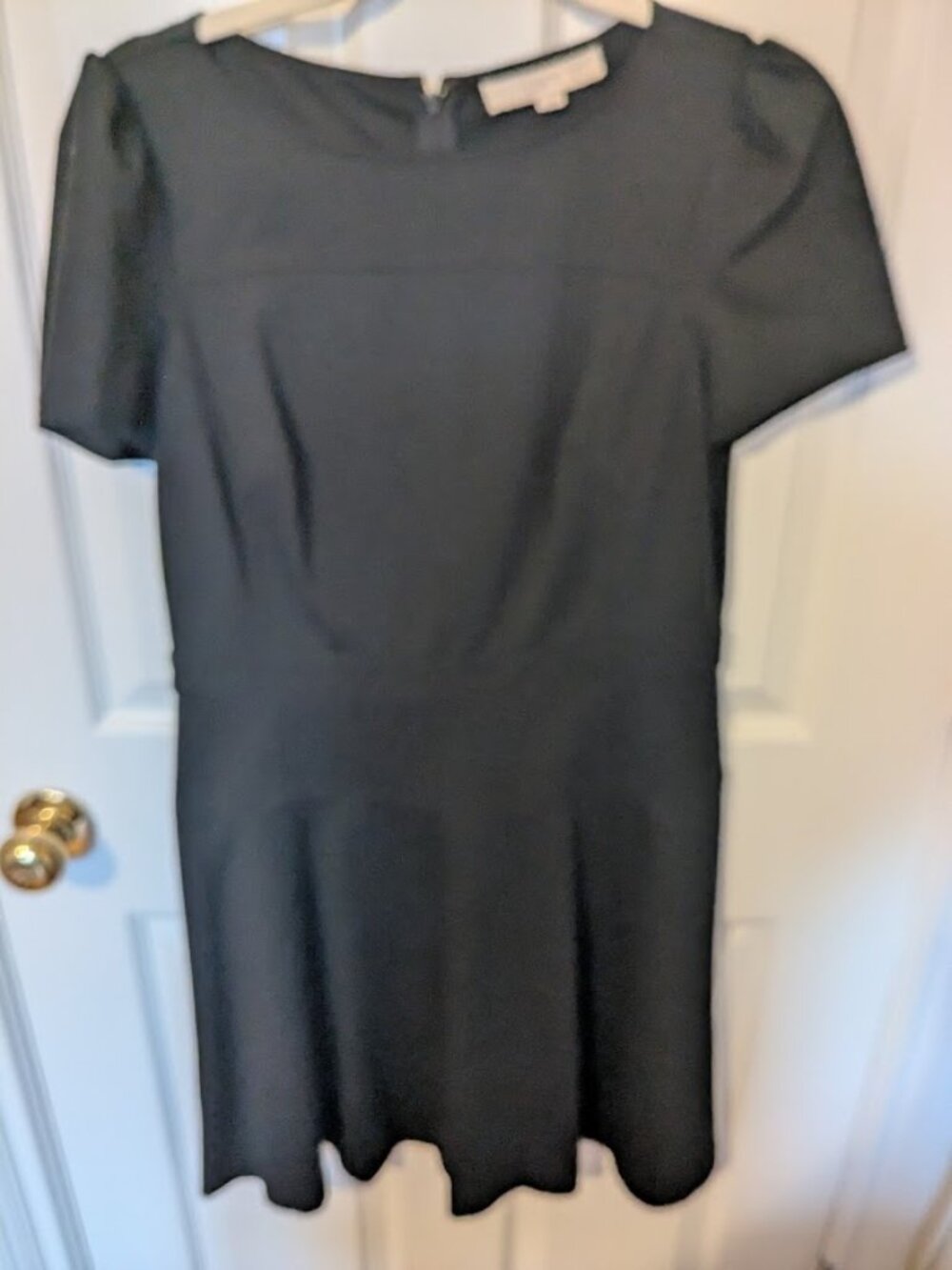 Loft Women's Black Knee-Length Short Sleeve Dress Size 8 EUC
